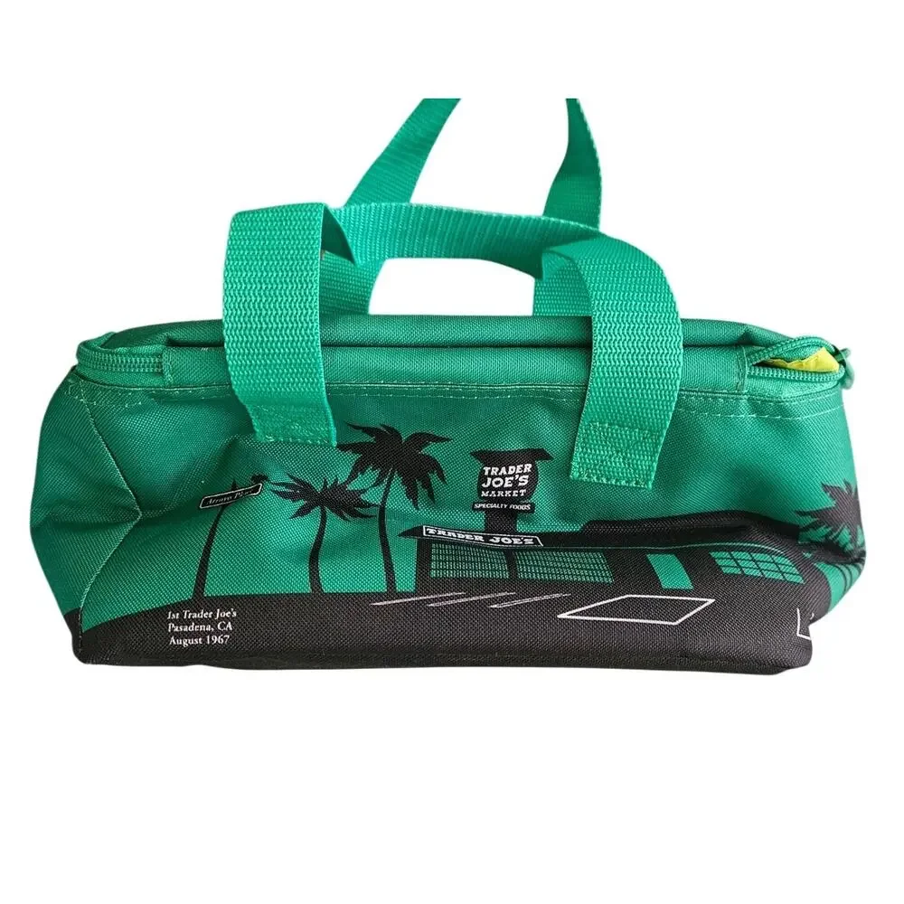 Trader Joe's Insulated Lunch Bag 1st Store Pasadena 1967 Green